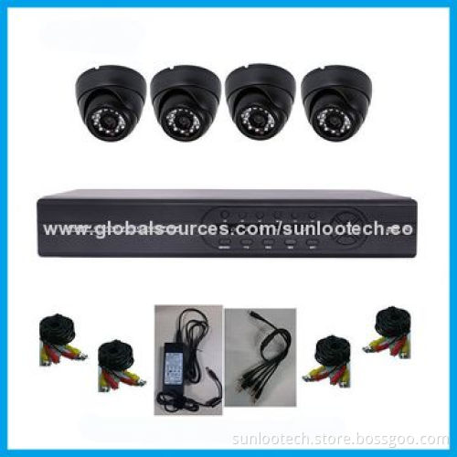 CCTV system with 4-piece Sony 600TVL, P2P function
